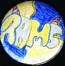 Button designed by a student for the Bringing Out the Best