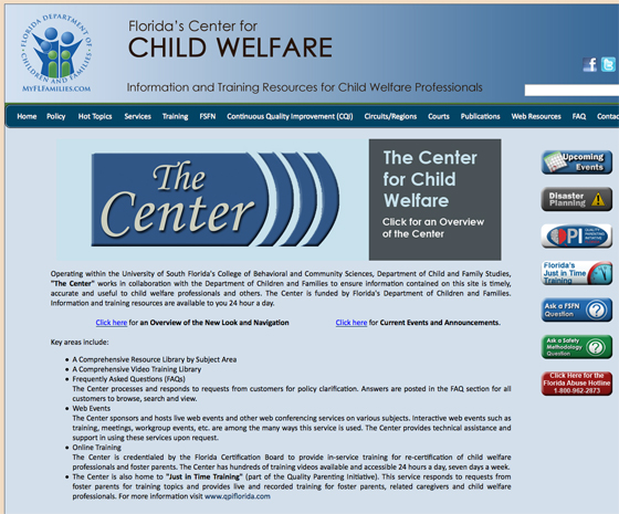 Florida's Center for Child Welfare